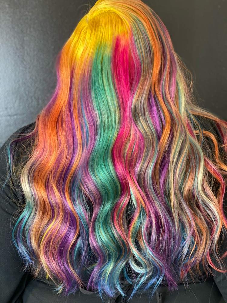 Custom Creative Hair Coloring