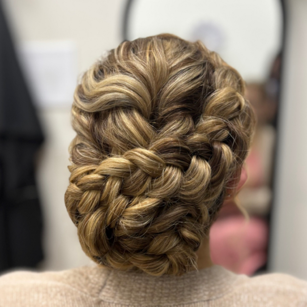 Up Do at The Pretty Parlor in Edinburg, TX