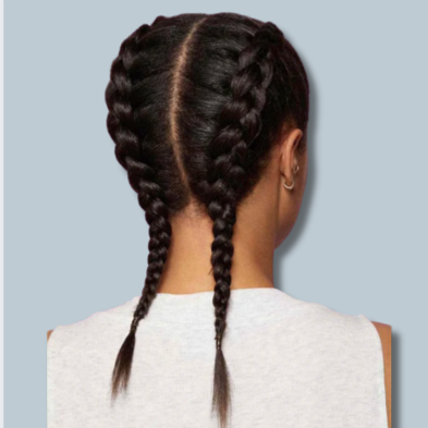 Braided Ponytail With Extensions at Africana Star Braiding Salon in Los Angeles, CA