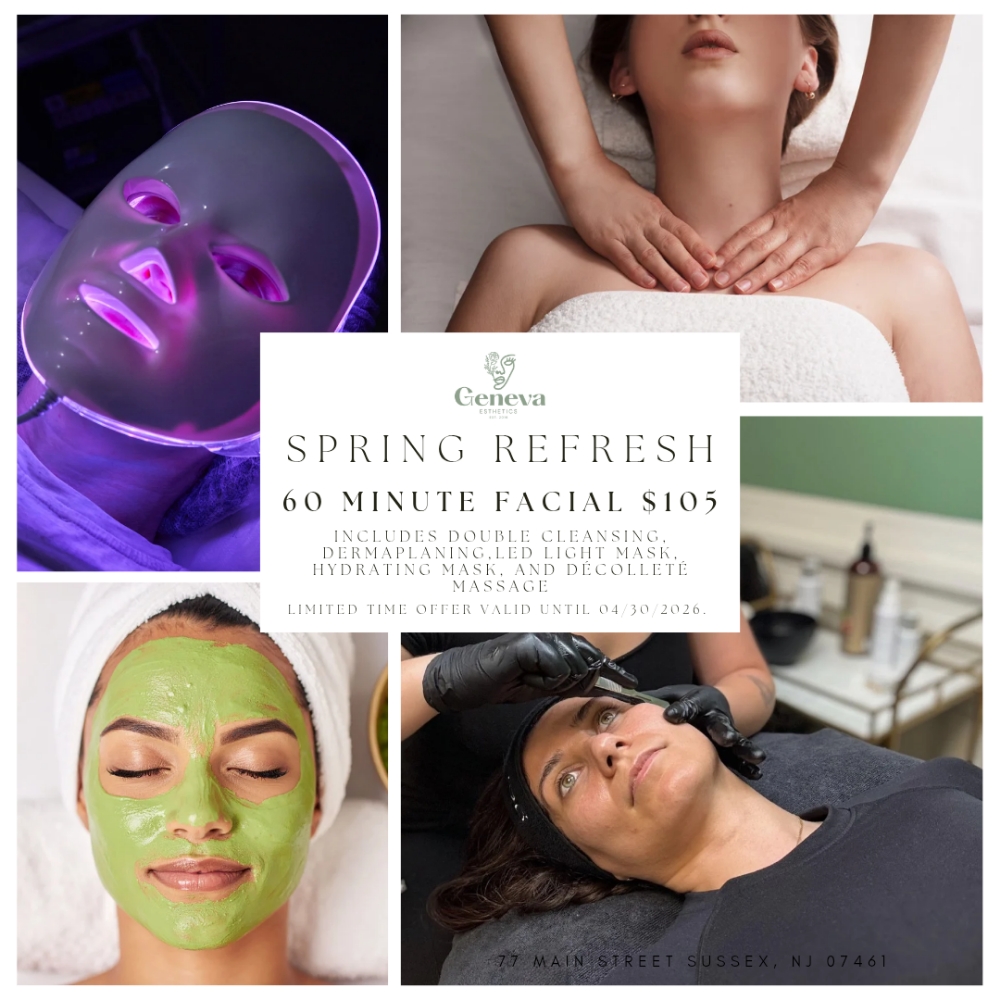 Spring Refresh Facial at Geneva Esthetics in Sussex, NJ