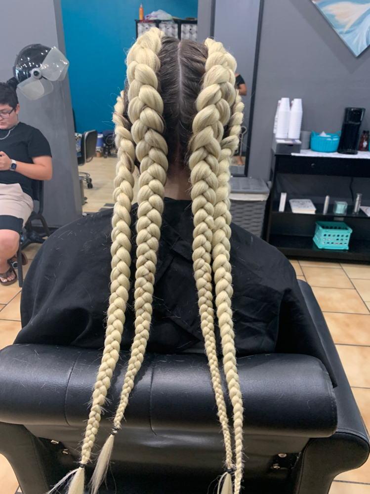 4 Feed In Braids