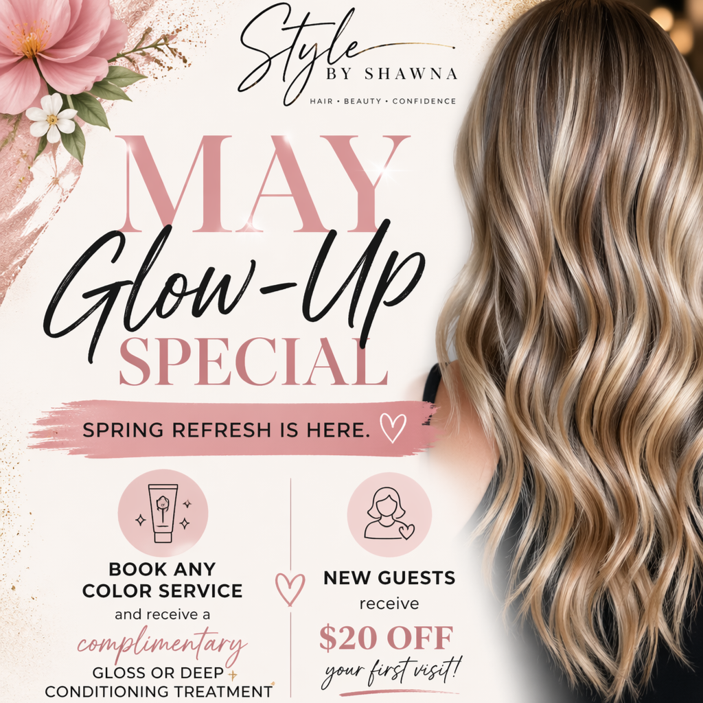 Shawna's May Special at Deep Breath Salon & Holistic Center in Western Cranston, RI