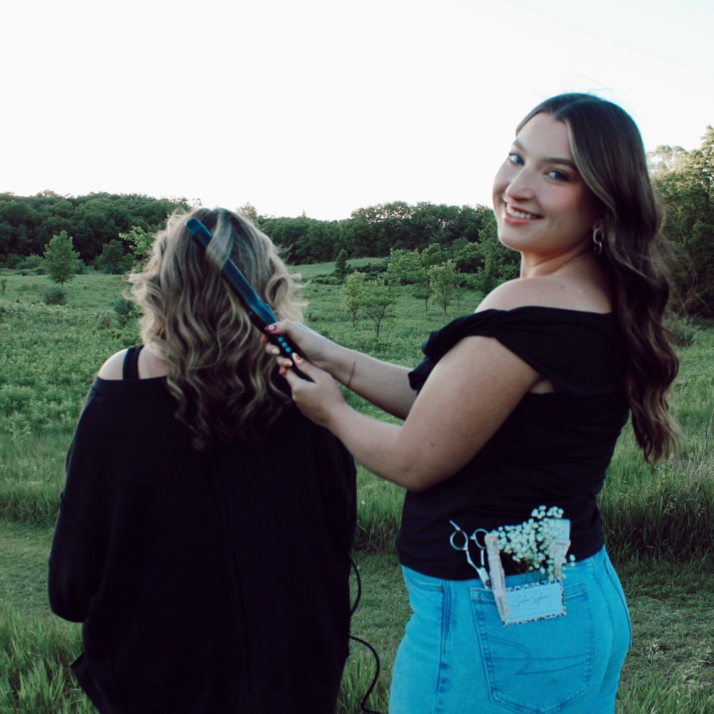 Bridal trial at Salon Sylvia in Franklin, WI