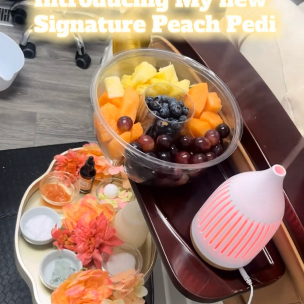 Signature Peach Pedi at Nails By Leah-janay in Redford, MI