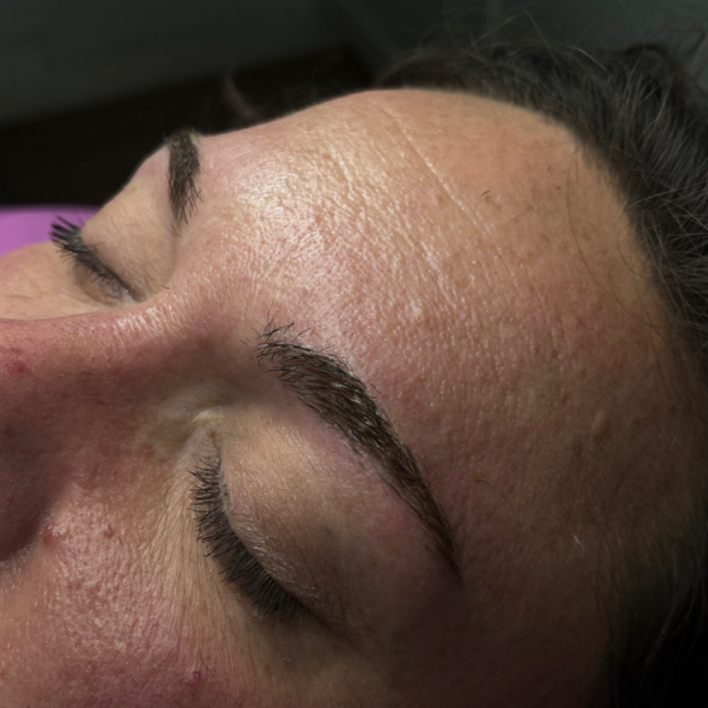 Eyebrow trim at Bae's Beauty Esthetics in Milan, TN