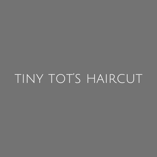 Tiny Tot's Hair Cut (age 4 & under)