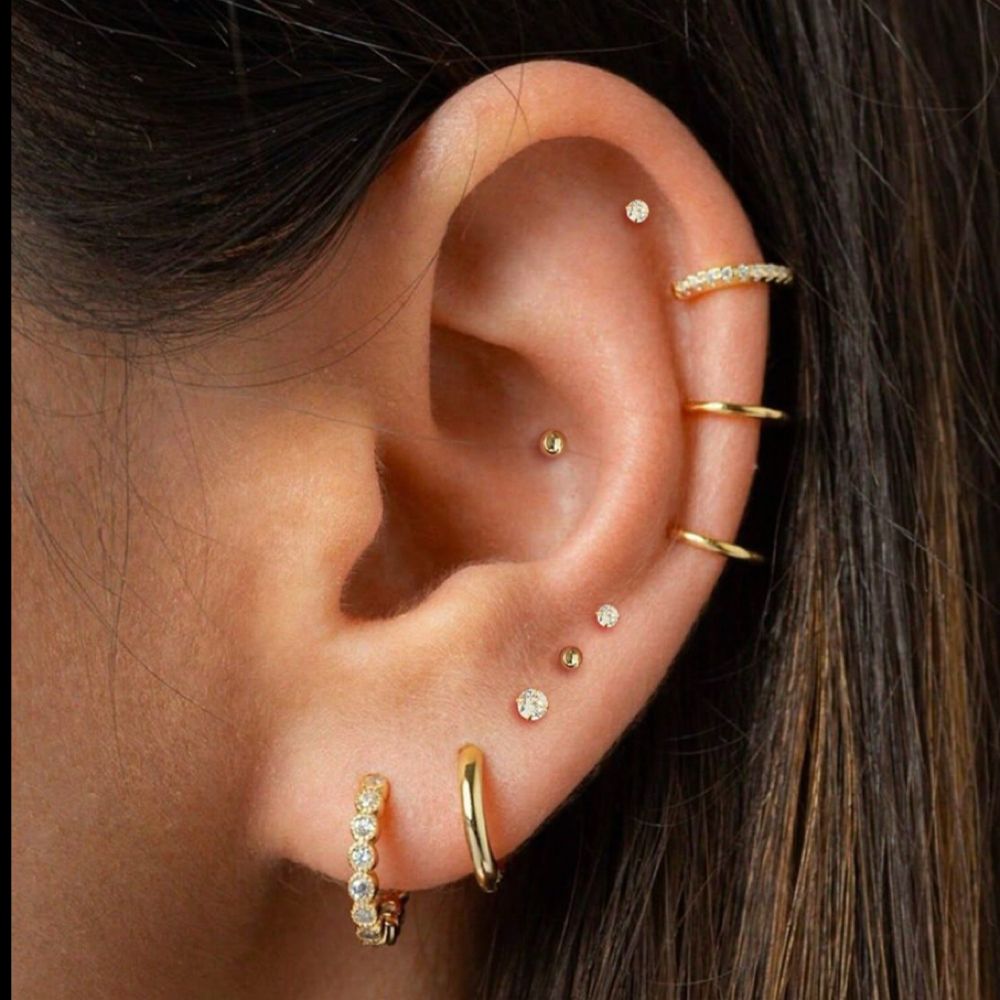 Custom Ear Piercing + Styling Exper at Radiant Road Studio + Mobile Spray Tans, Ear Piercing Bar in North Liberty, IA