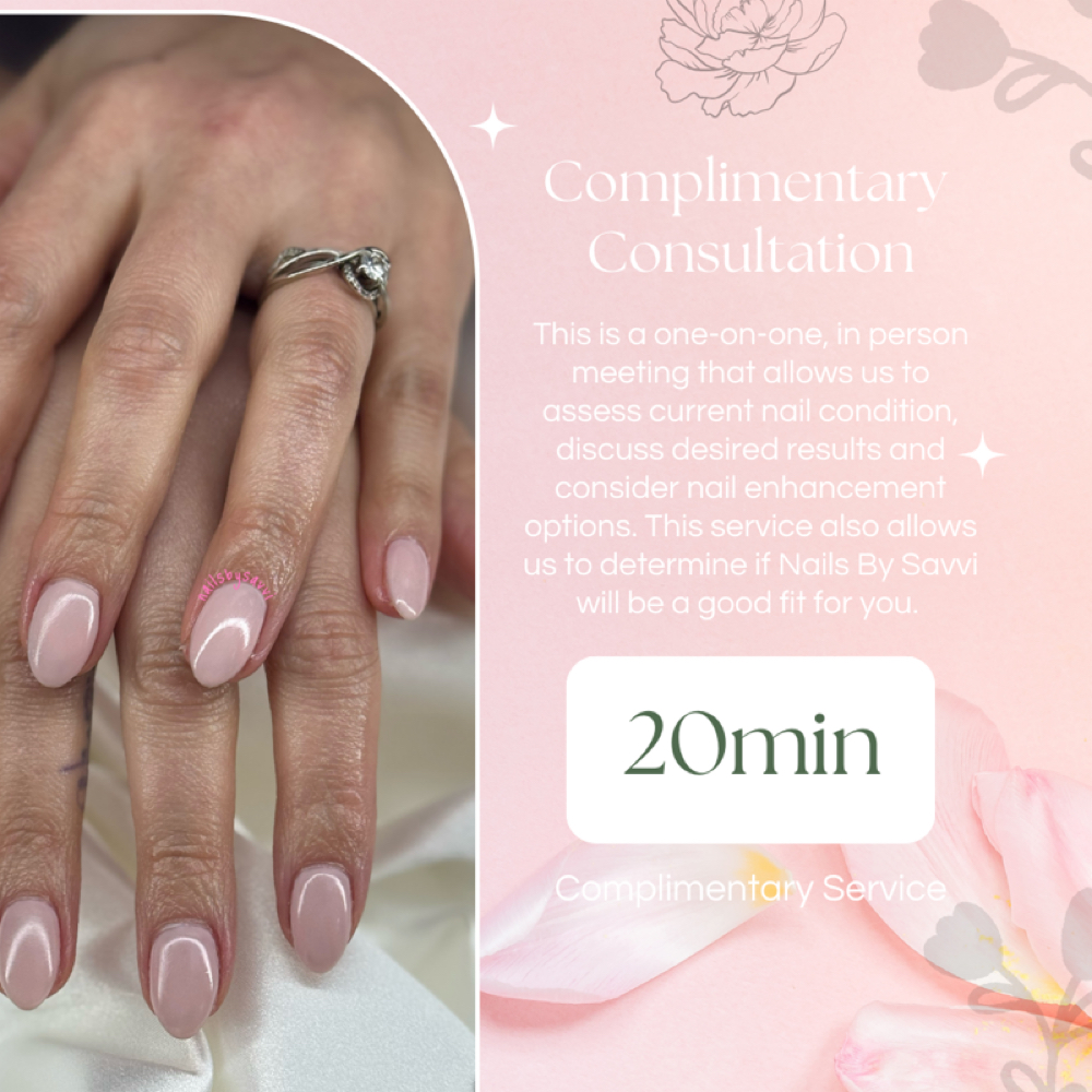 Complimentary Consultation at Nails By Savvi in Brookfield, WI