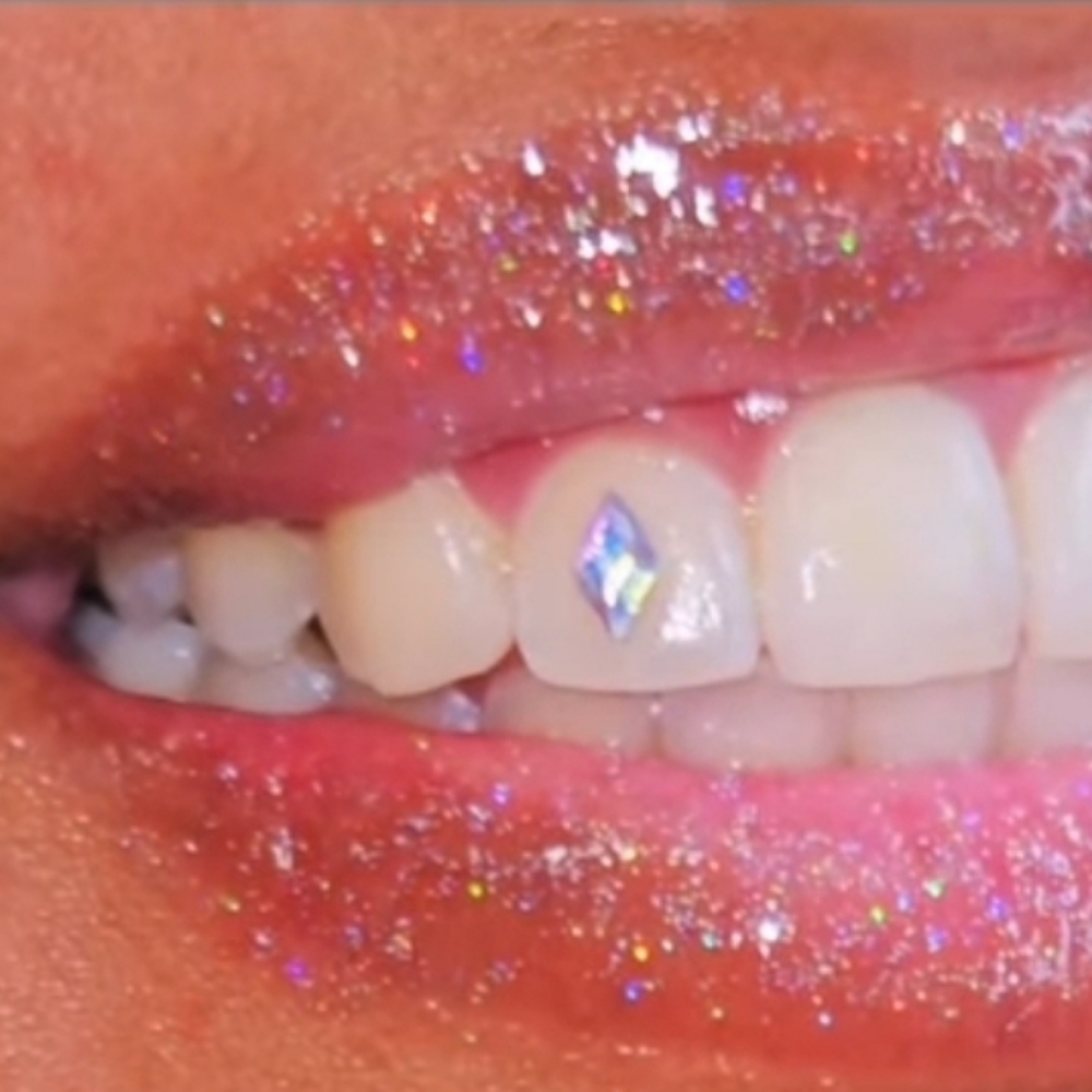 Tooth Gem- 1 Shaped Gem at Teeth Whitening Lounge in Santa Ana, CA