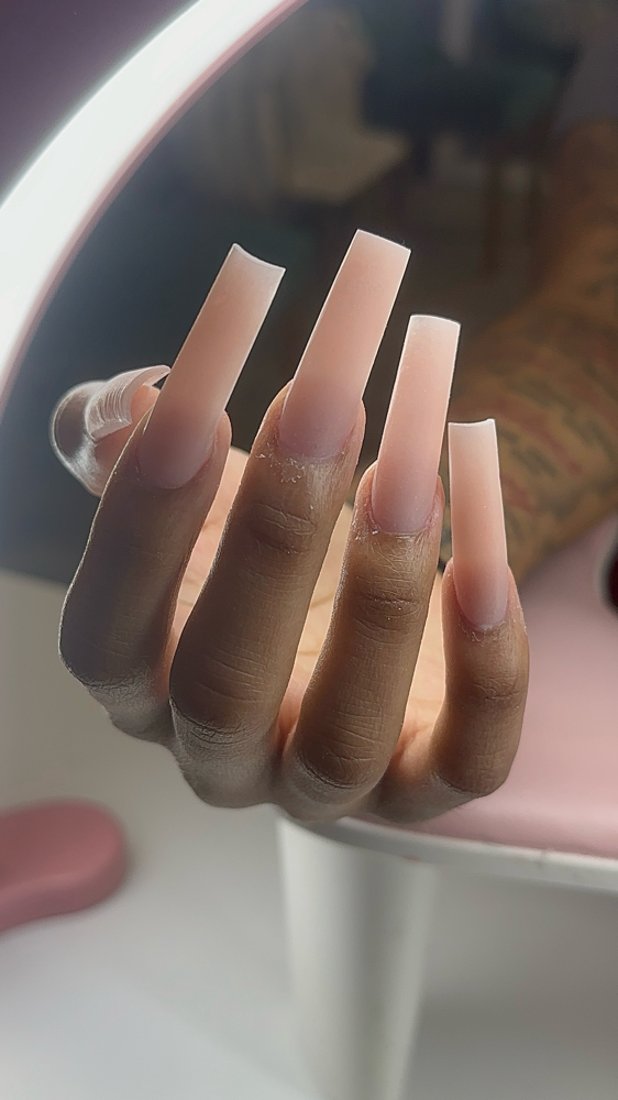 Acrylic Full Set Without Nail Art at NYC Beauty in Columbus Ohio, OH