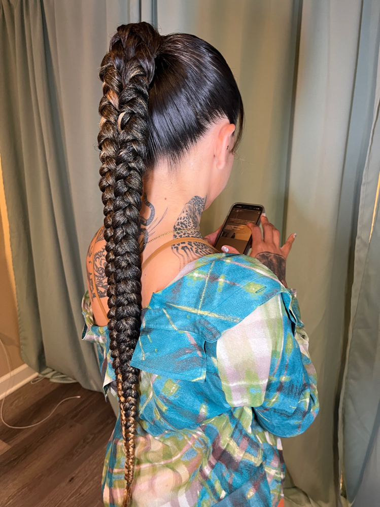 Twin Baddie Braids