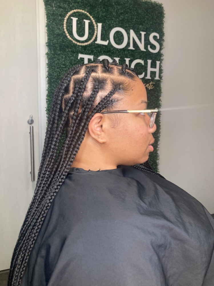 Medium Knotless Braids