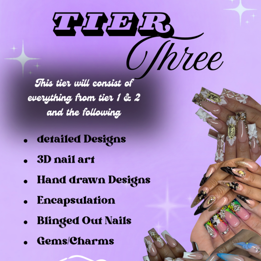 Tier Three at Nails By Hannah in Racine, WI