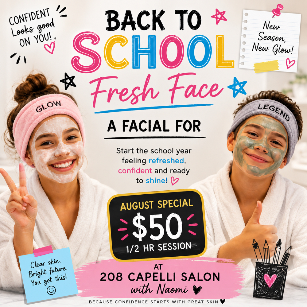 Back To School Facial at 208 Capelli Salon in Nampa, ID