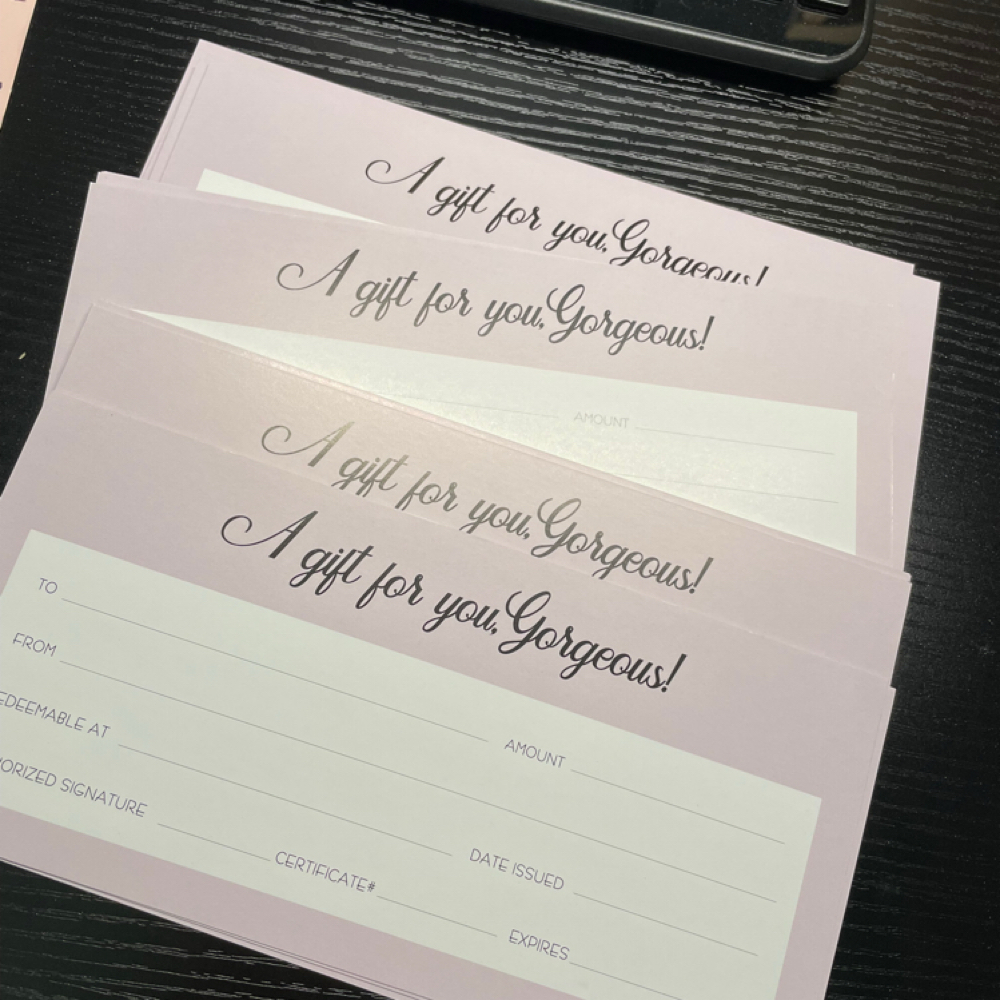 Gift Certificate at Perfectly You, LLC in Cicero, IN