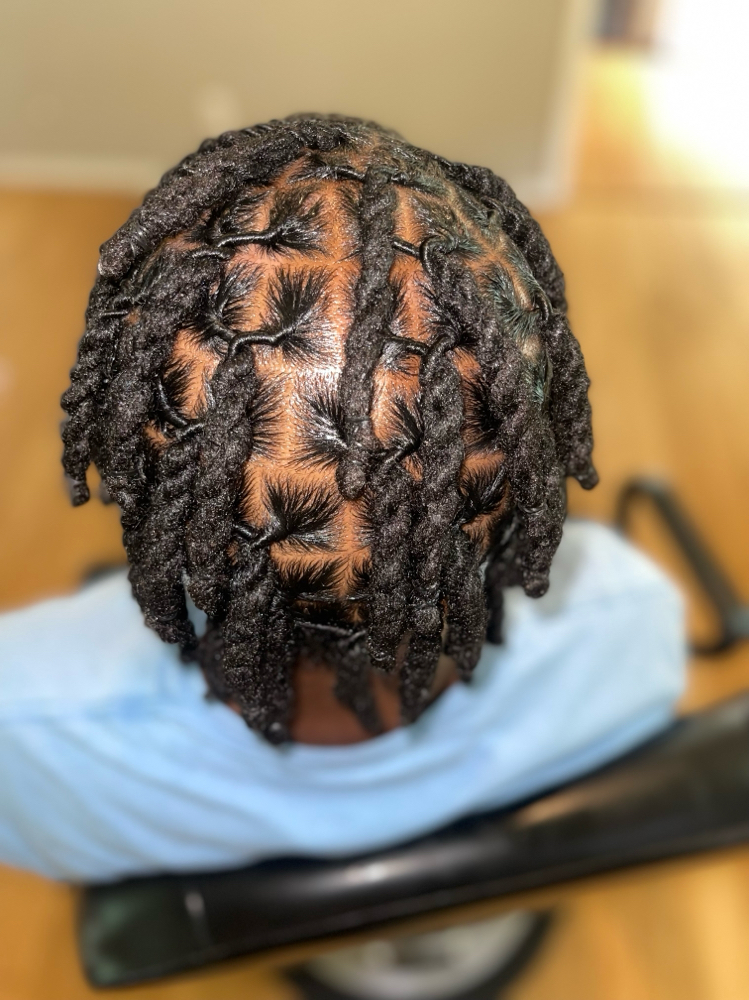 Loc Retwist & Style-Shoulder Length