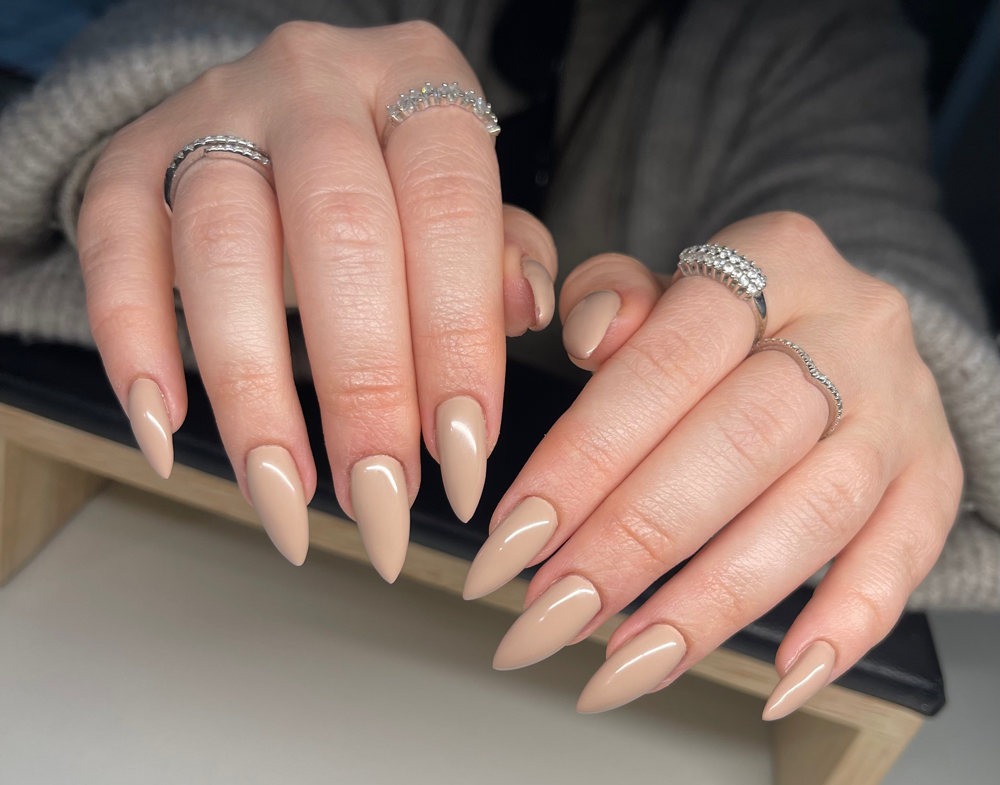 Hard Gel Sculpted Overlay