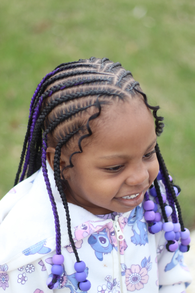Kids Fulani Braids (Medium)