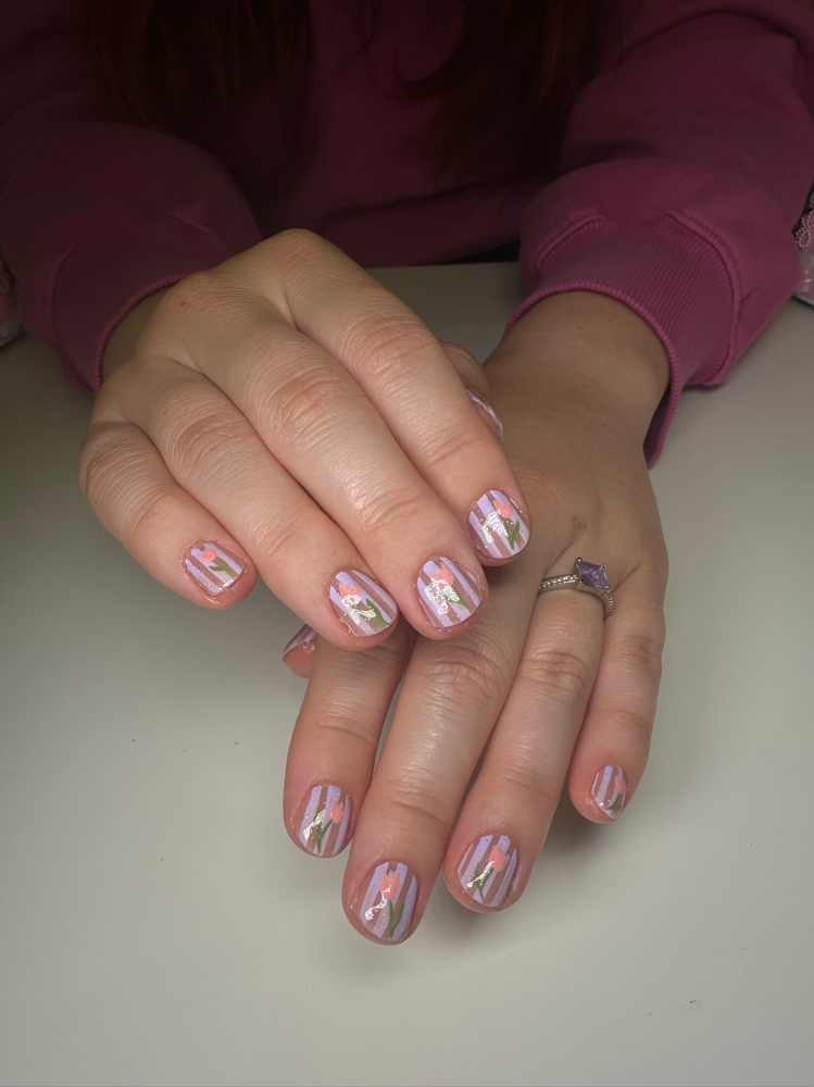 gel polish manicure
