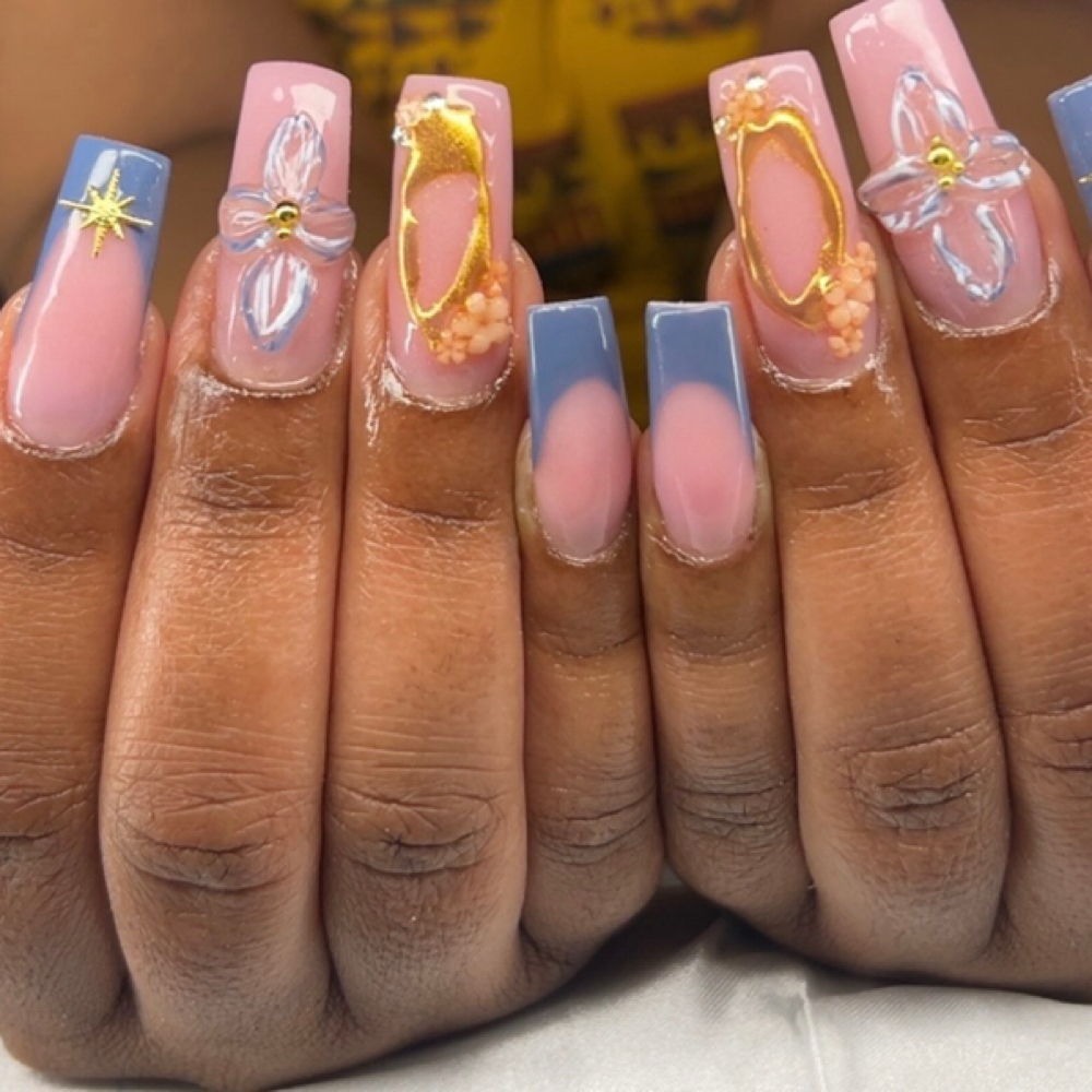 ✨ Long Acrylic Full Set ✨ at Savvi Mink Extensions, LLC in Antioch, IL