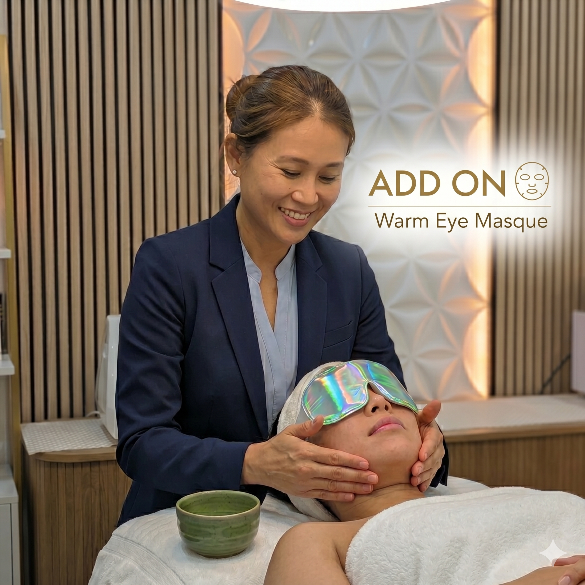 Warm Eye Masque at MO Skin Care & Cosmetic tattoo in Rocklin, CA