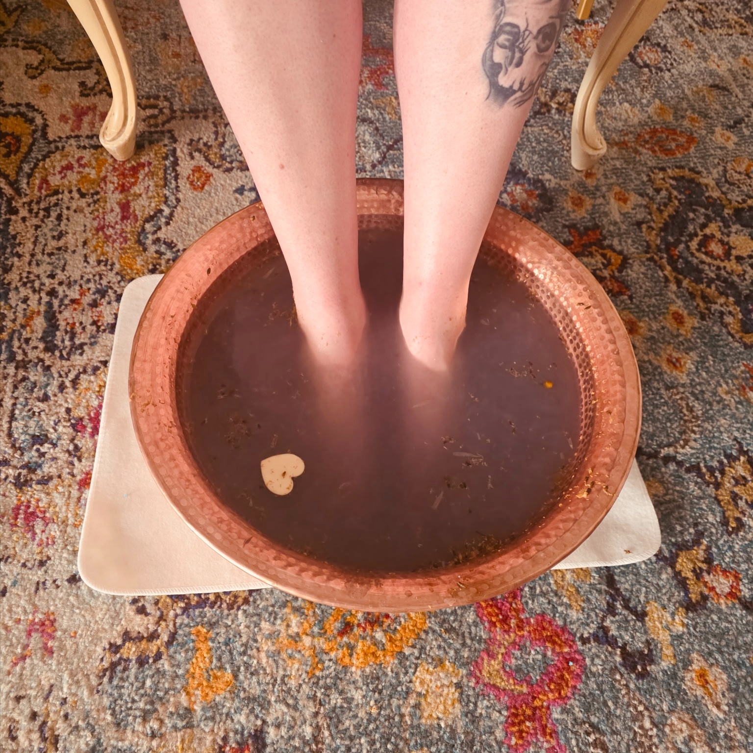 Foot Soak at Crystal Lake Creatives & Selenite Soul Spa in Wooster, OH
