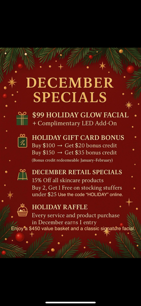 Holiday Glow Facial Special