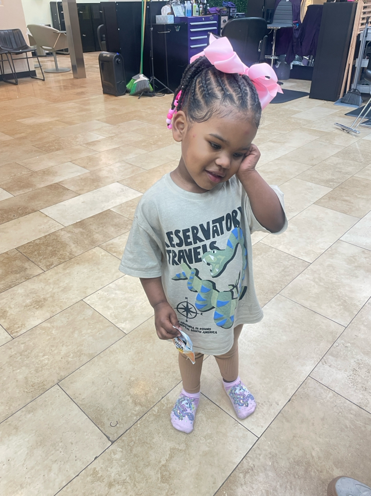 Kids Braided Ponytail (Hair added)