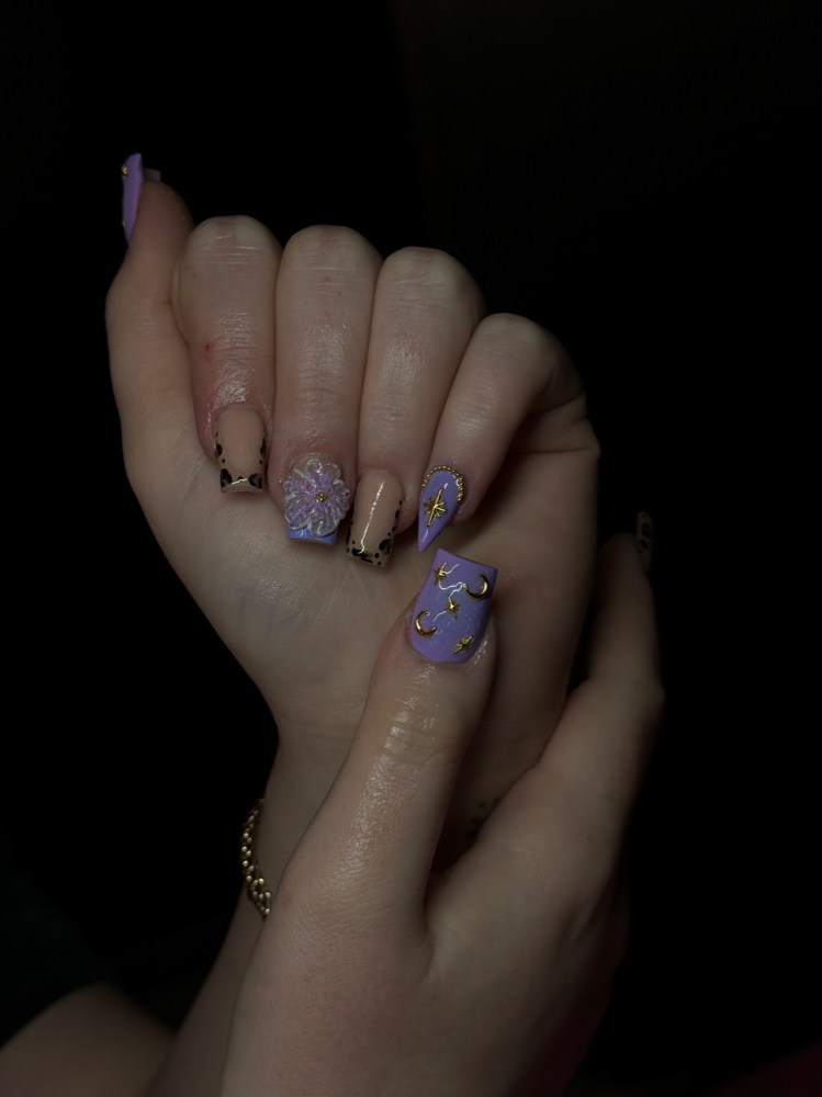 acrylic full set fill short