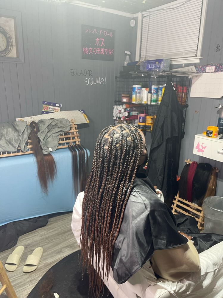 Small Knottless Box Braids