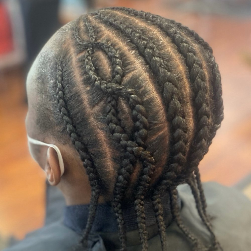 Designer Cornrows (no hair added) at Curl Conscious by Nique in Raleigh, NC