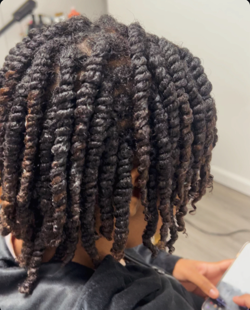 Large Two Strand Twists