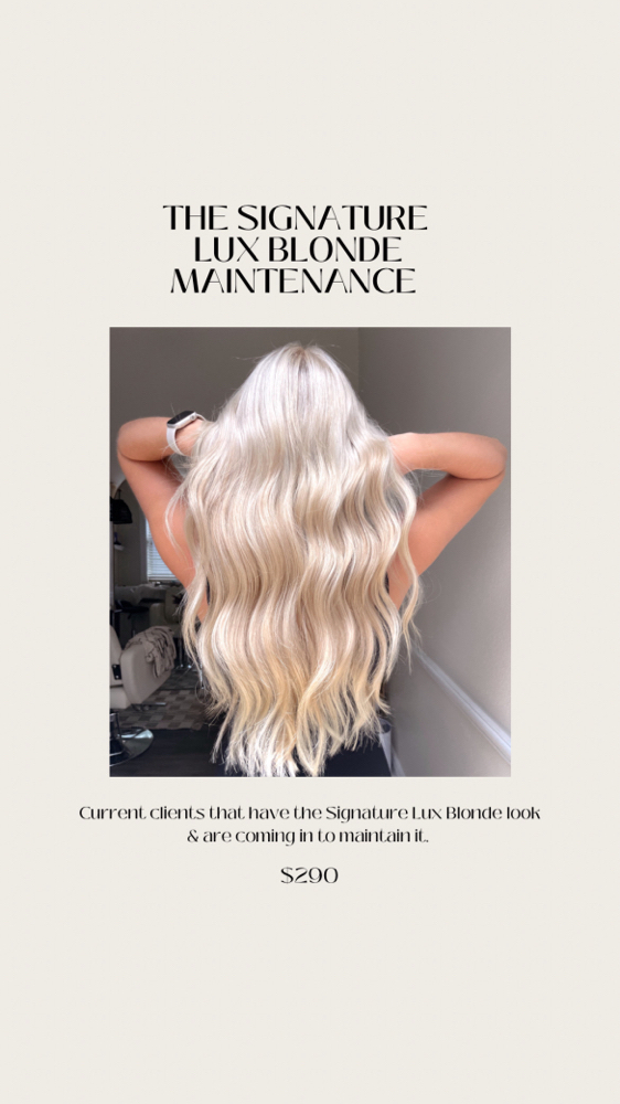 Signature Lux Blonde Maintenace