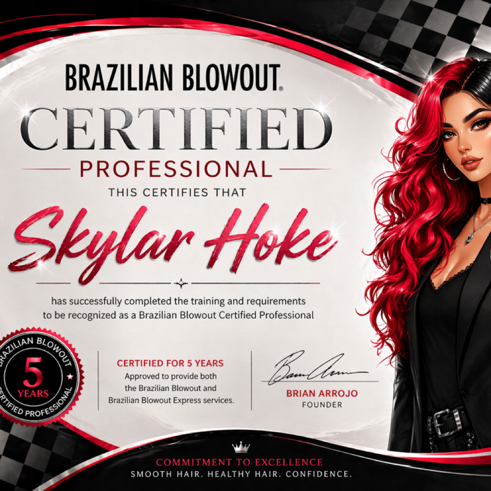Brazilian Blowout at Skylar Hoke in Welsh, LA