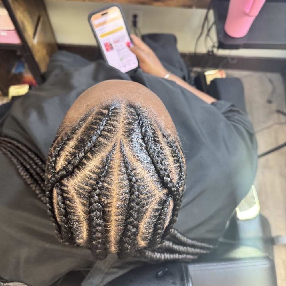 Stitch braids With extensions at Blended Edge Salon in Great Falls, MT