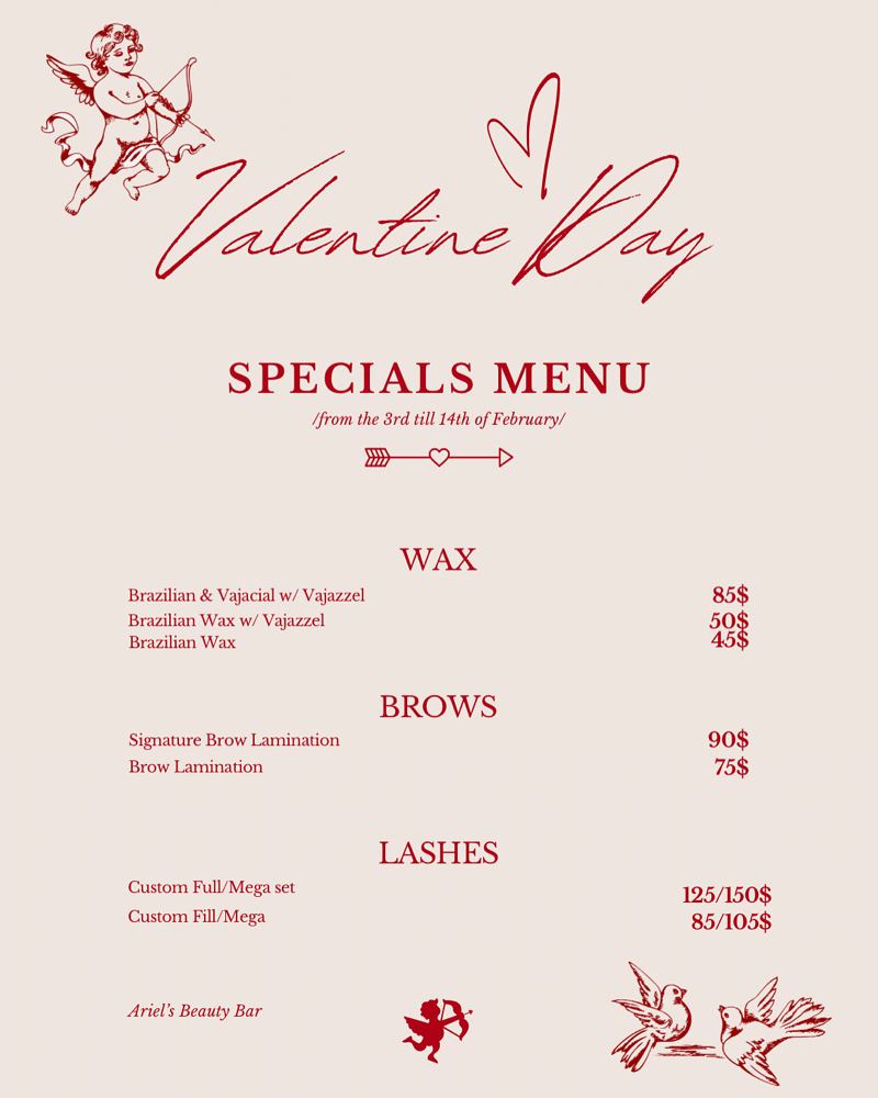 Valentine’s Brow Special
