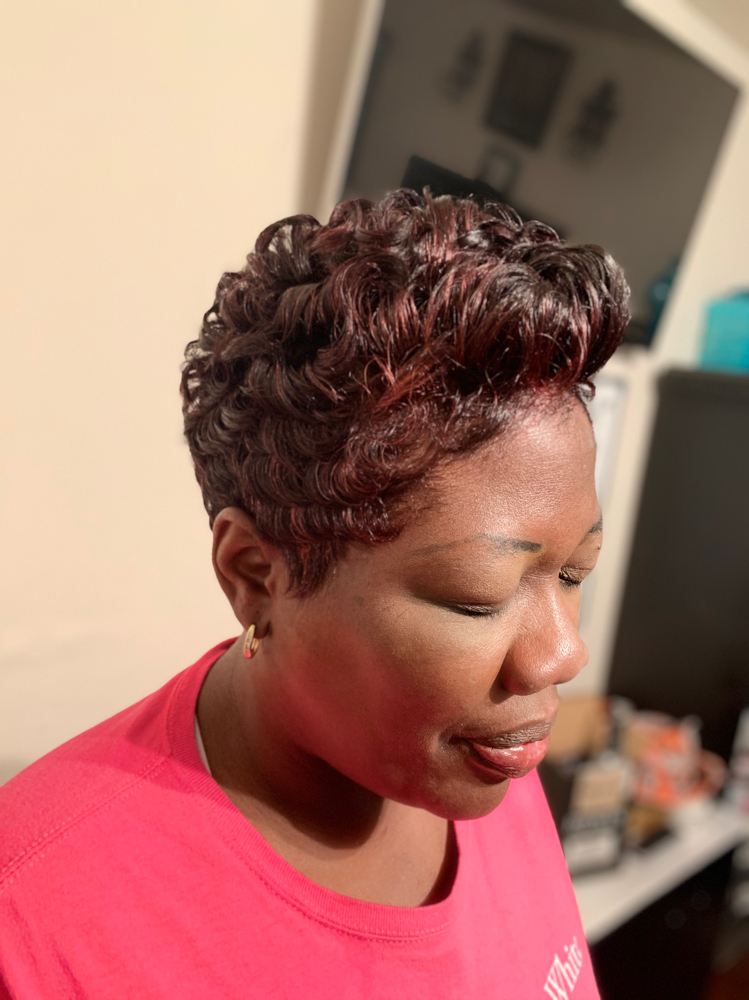 Shampoo Style (Relaxed Hair)