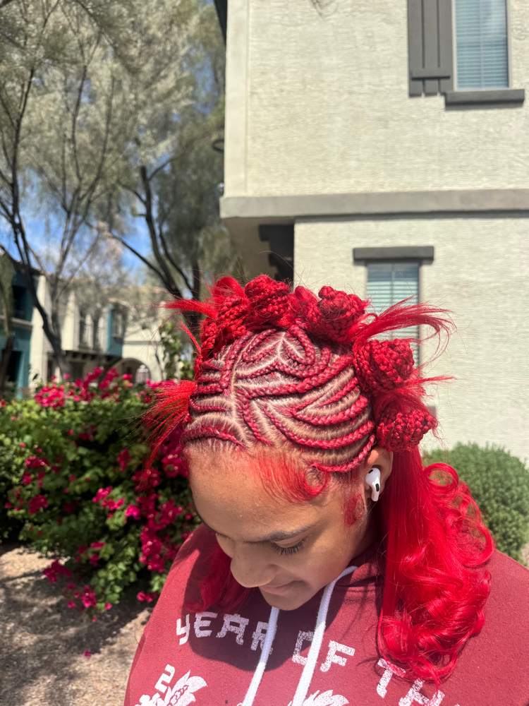 Bantu knot style