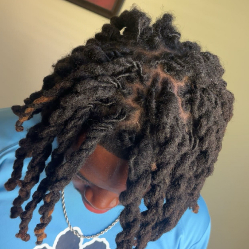 Loc Retwist at XXI Shēk Hair Co. in Kingsland, GA