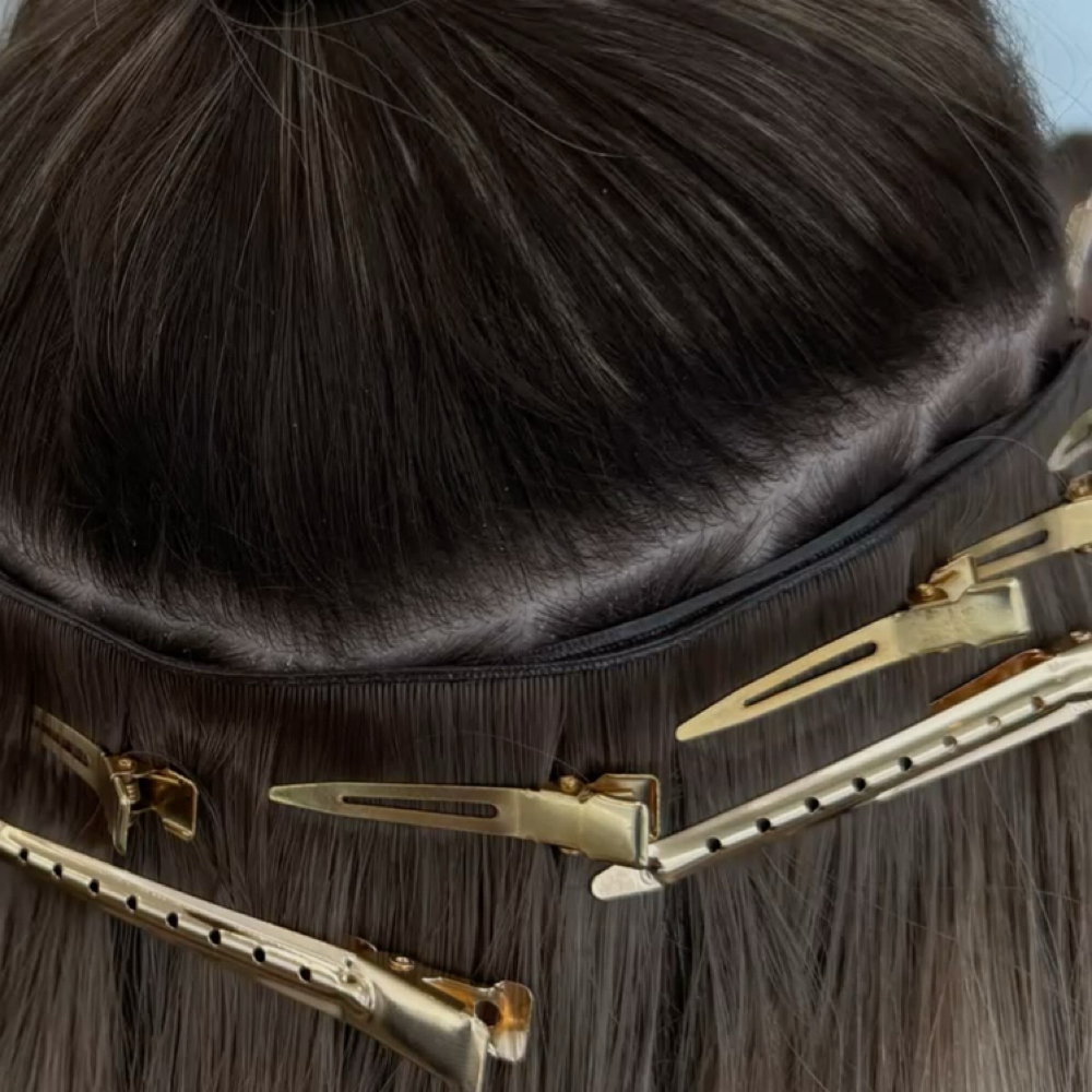 Hand-Tied Extension Install 2 Rows at HairXAlliyah in Metairie, LA