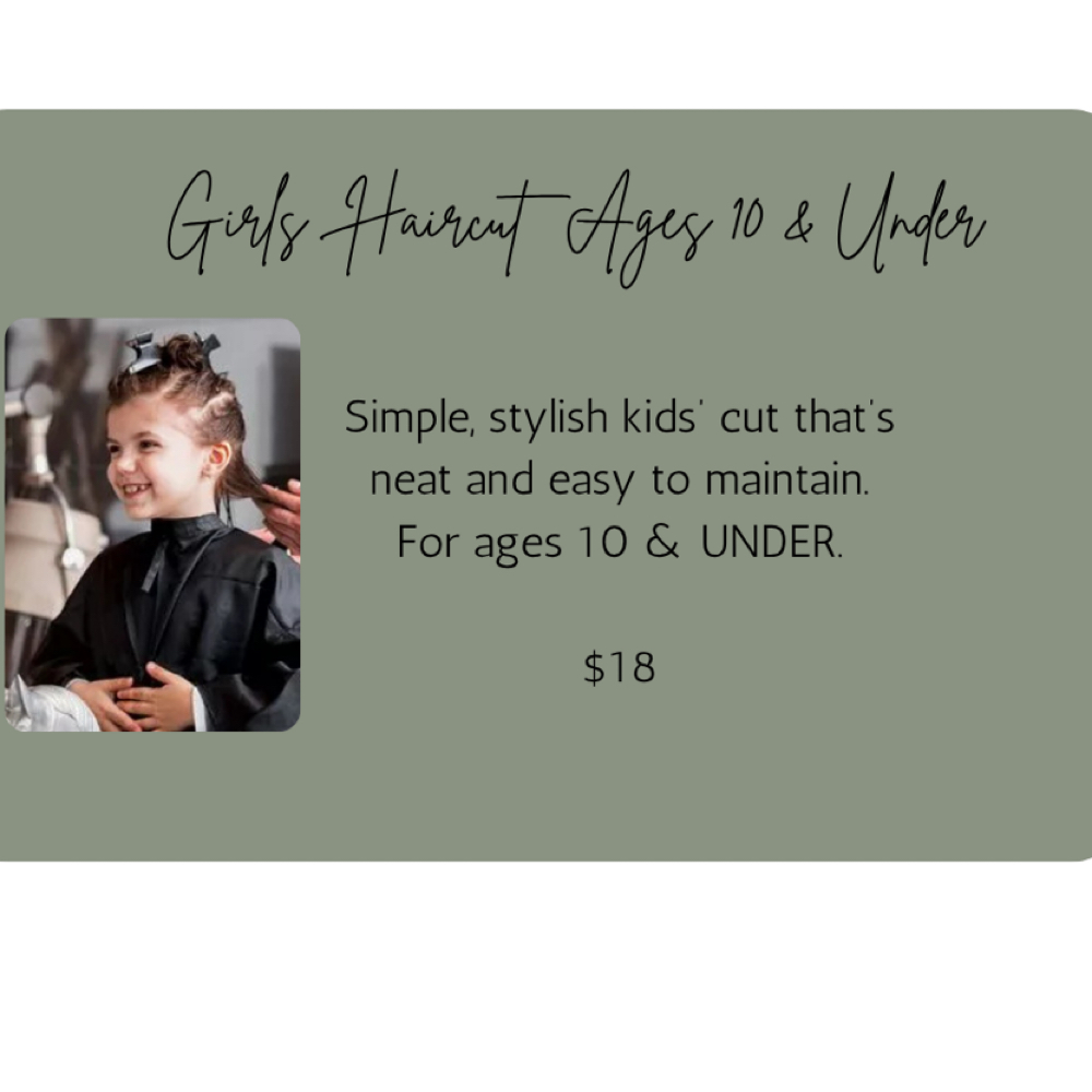 Girls Hair Cut Ages 10 & Under at M.A.D.E. in Beauty in Perryville, MO