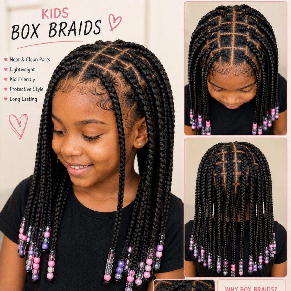 Kids Box/Knotless Braids at KayBraids