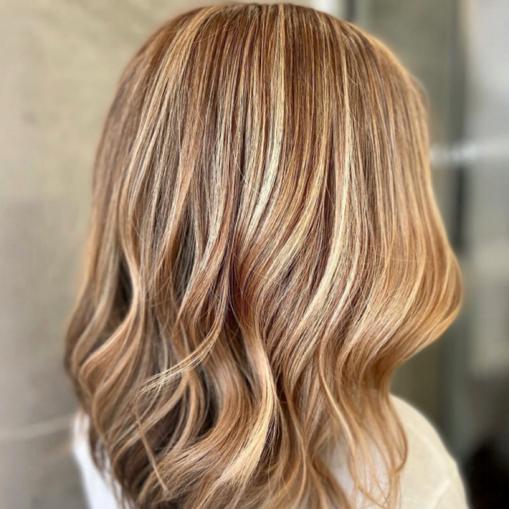 Color Re-touch + Toner + Style at West View Salon & Spa in Fairview Park, OH
