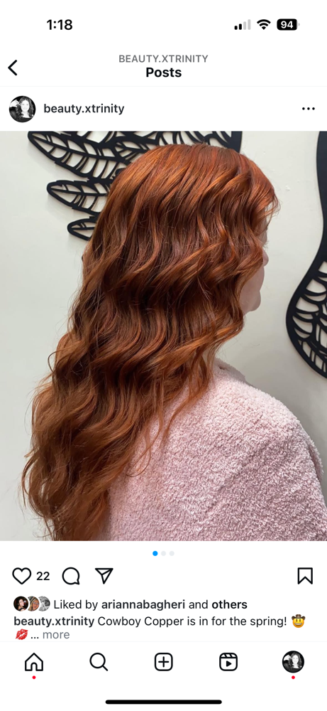 All Over Hair Color