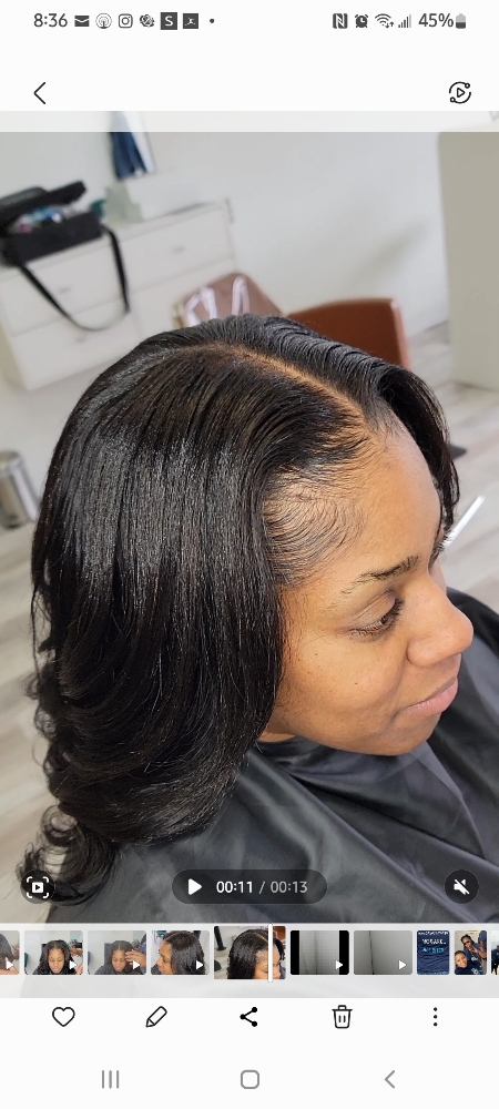 Natural Sew In (with a leave out)