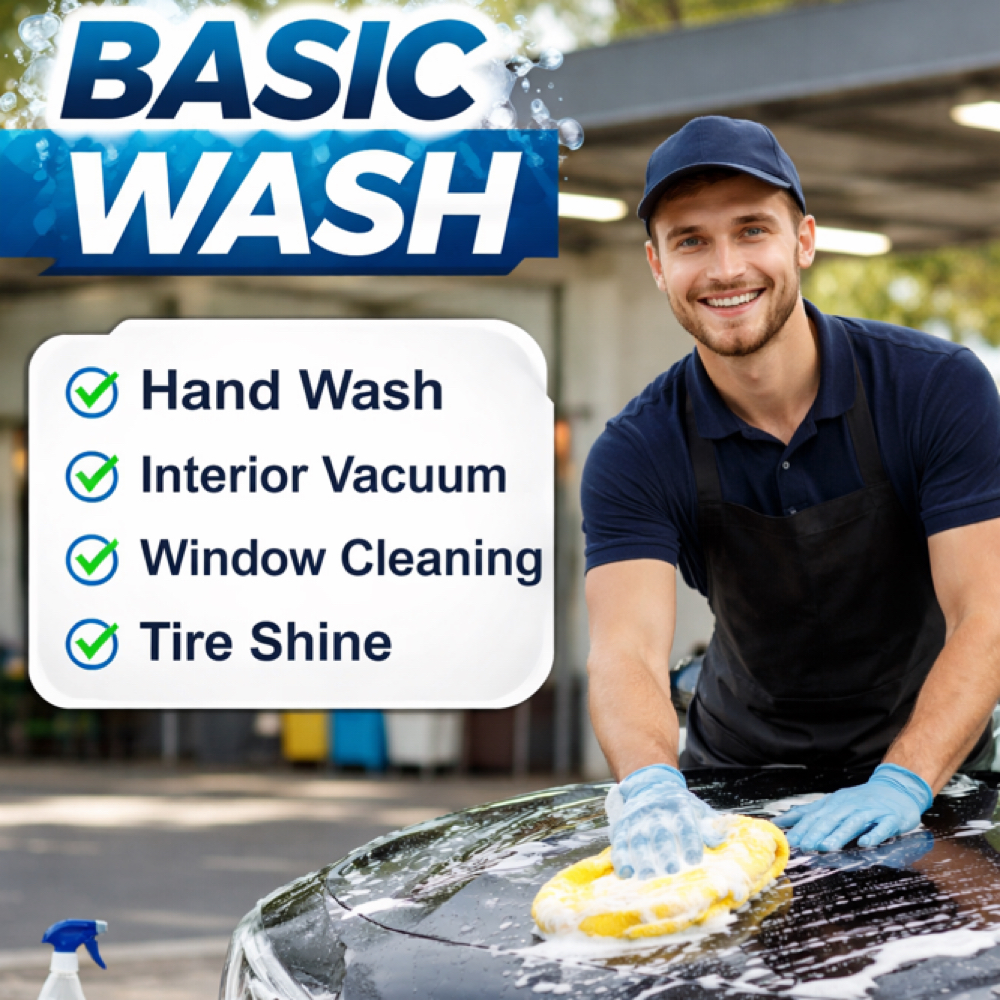 Basic Wash 3 ROWS at Auto spa detailing in Lawrence, MA