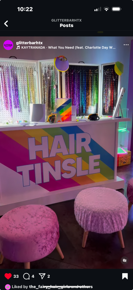 Hair Tinsel Party or Booth at Kinda A Big Dyl Hair Tinsel in houston, TX