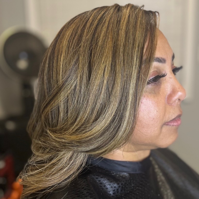Luxe Dimension & Cut Experience at The Hair Length Studio in Plano, TX