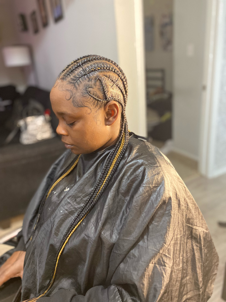 Medium Stitch Braids To Back