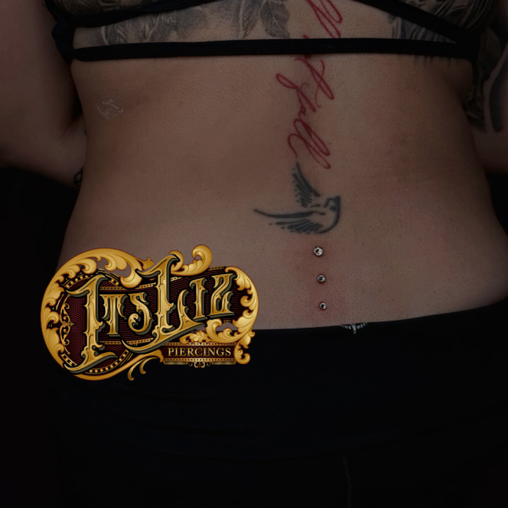 Lower Back Dermals ( Triple ) at Itslizpiercings in Houston, TX